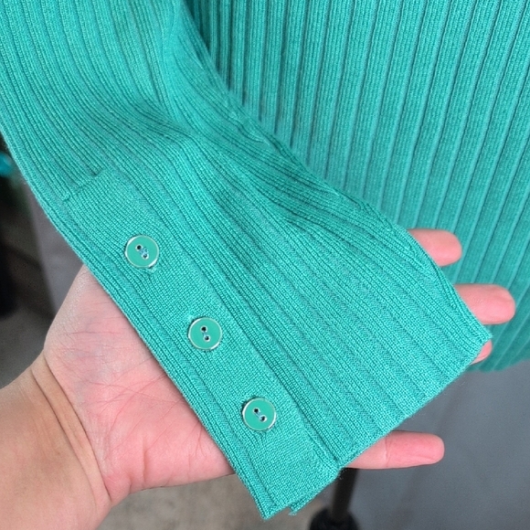 Appleseed's Greenish Teal Ribbed Turtleneck Sweater - Picture 4 of 6